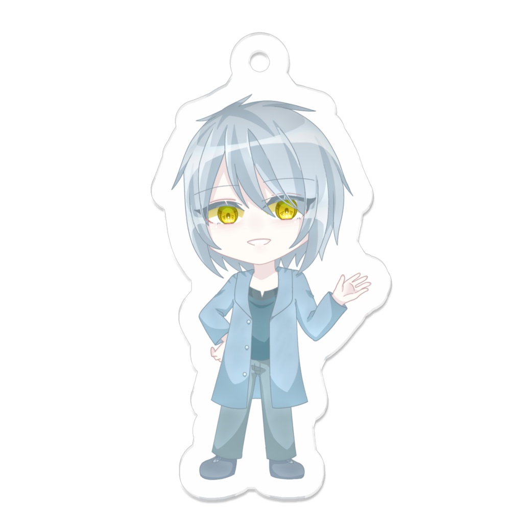 【紺青のガーネットへ】アクリルキーホルダー