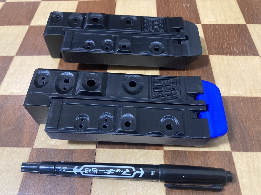 小型ダブルフルート PLA樹脂製の自作楽器(Mini Double Flute)