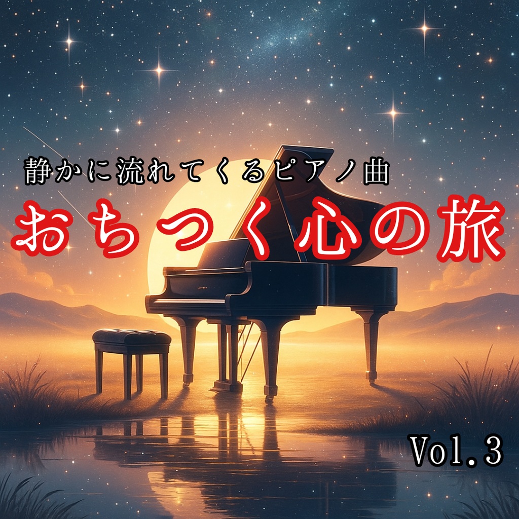 夜に添うピアノBGM🎹Vol.3✨おちつく心の旅😌