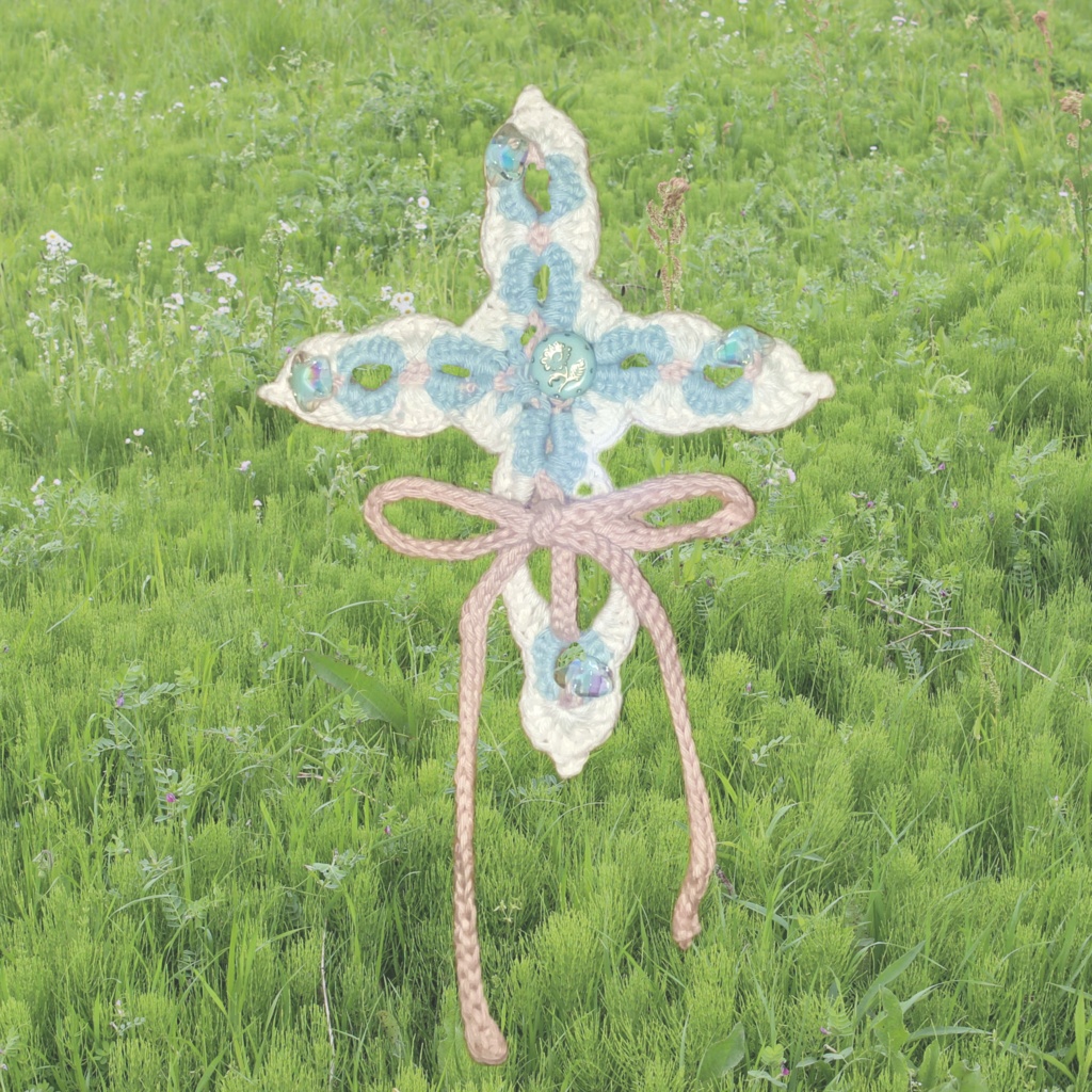 Prayer Object 6　ボタンと星と結び目
