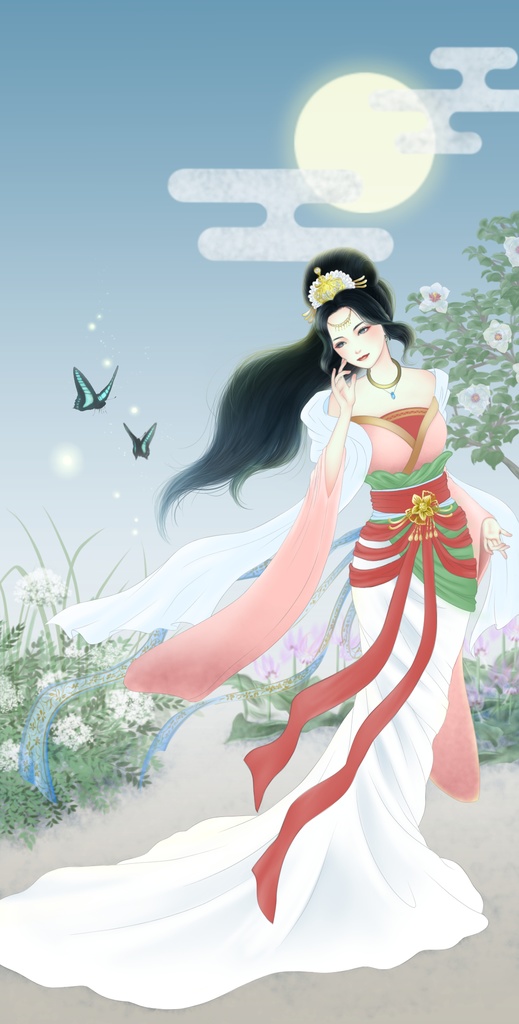 『天女』iPhoneクリアケース (JABデザインコンテスト2020優秀賞受賞作品)