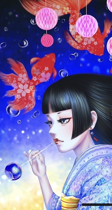 『びぃどろ』iPhoneクリアケース