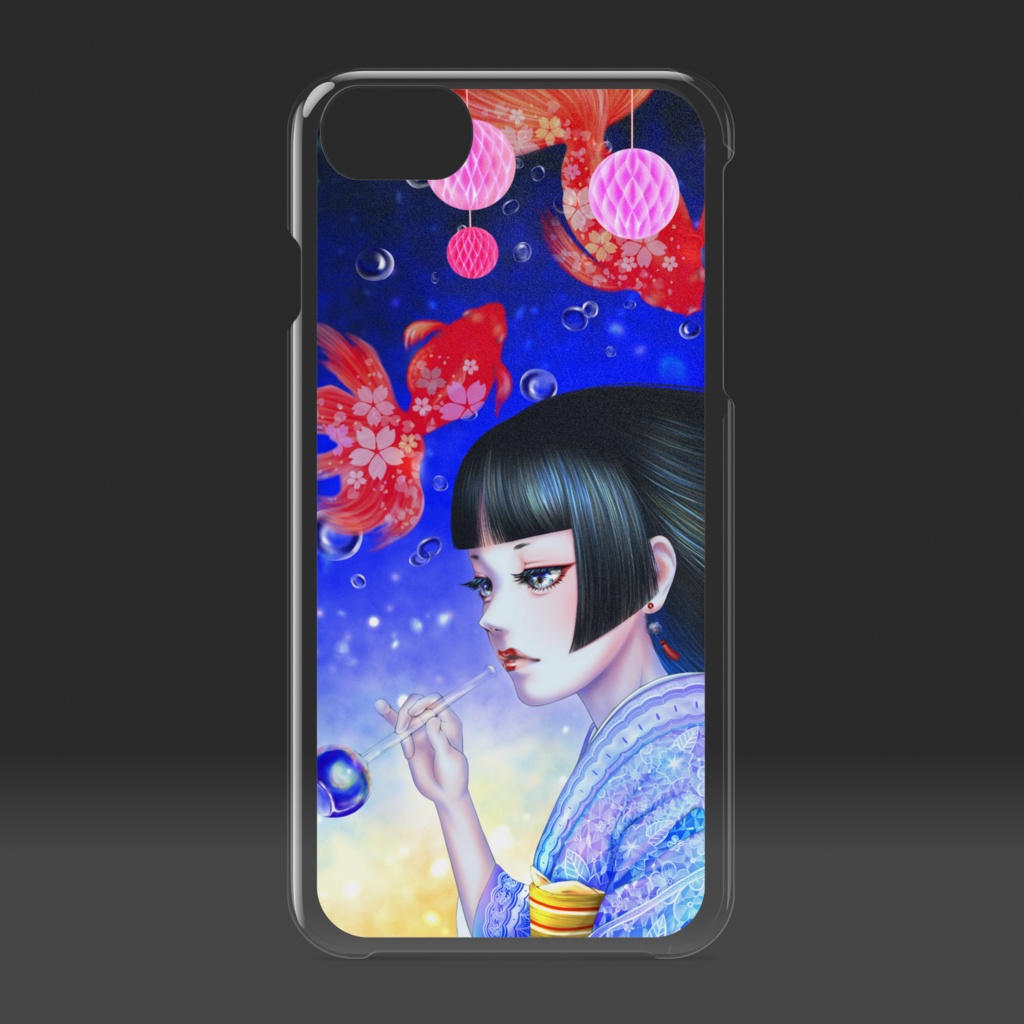『びぃどろ』iPhoneクリアケース