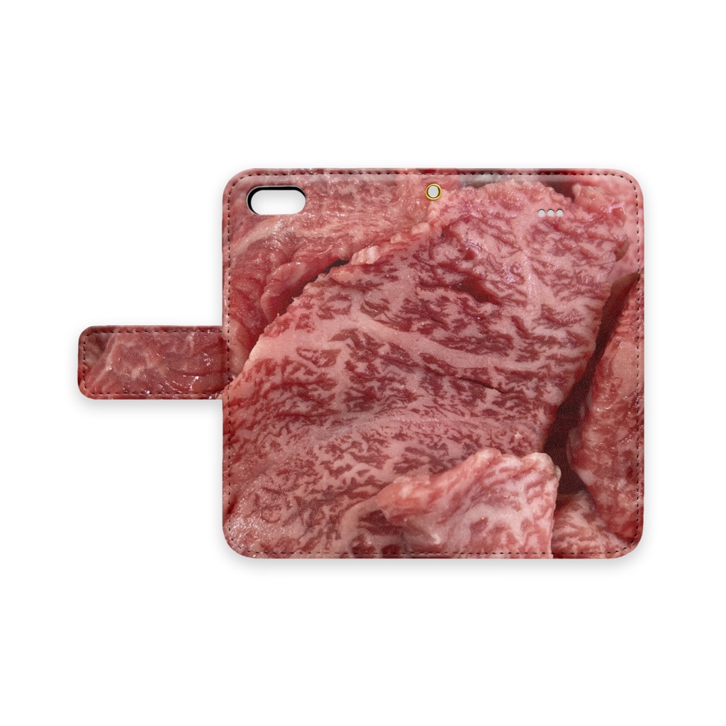 やったぜ牛肉 手帳型iPhoneケース