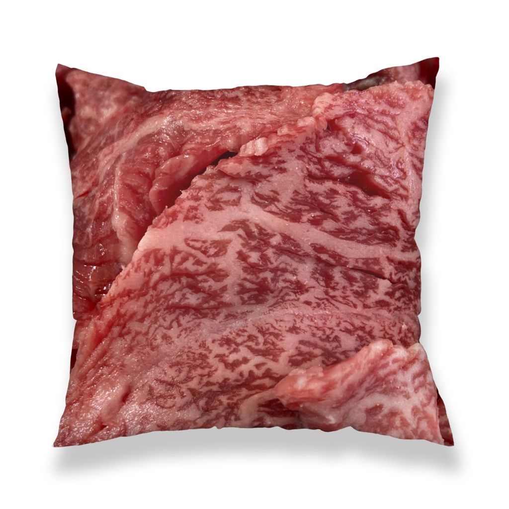 やったぜ牛肉 クッションカバー