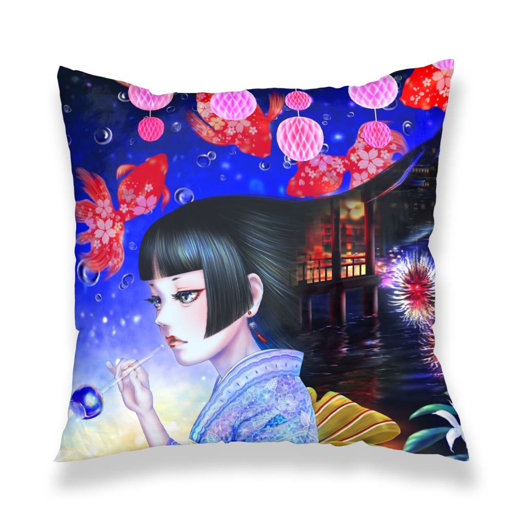 『びぃどろ』クッションカバー