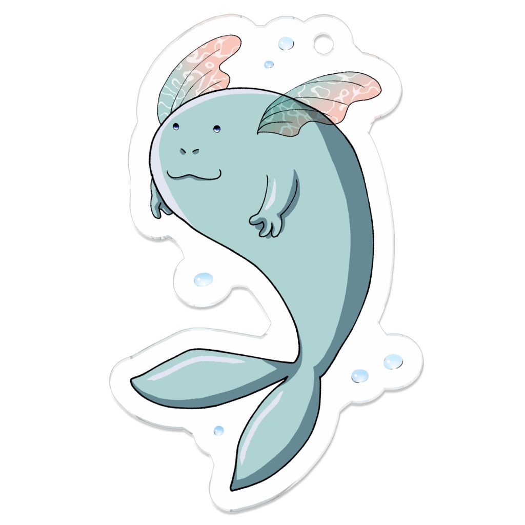 水の妖精魚 アクリルキーホルダー