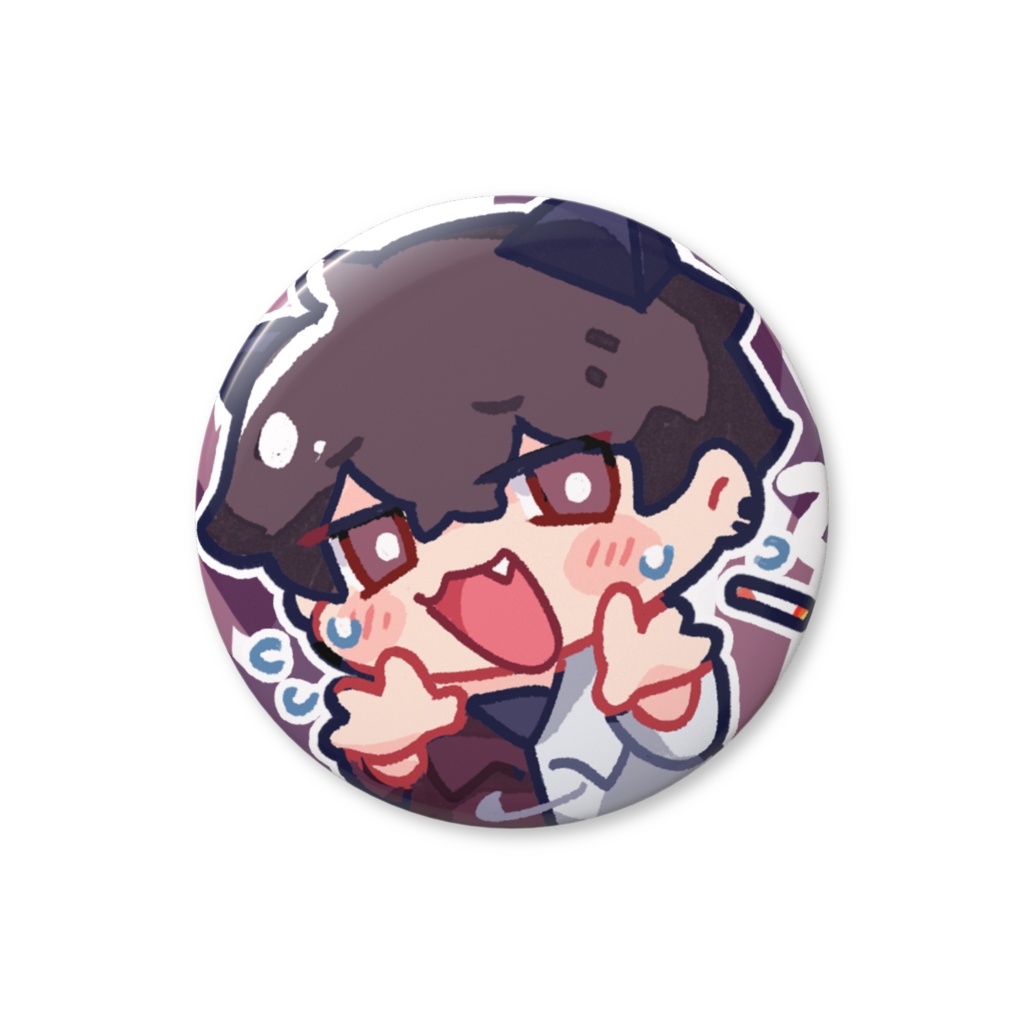 【非公式】 佐伯イッテツ タバコを吸う人 缶バッジ  - 32mm