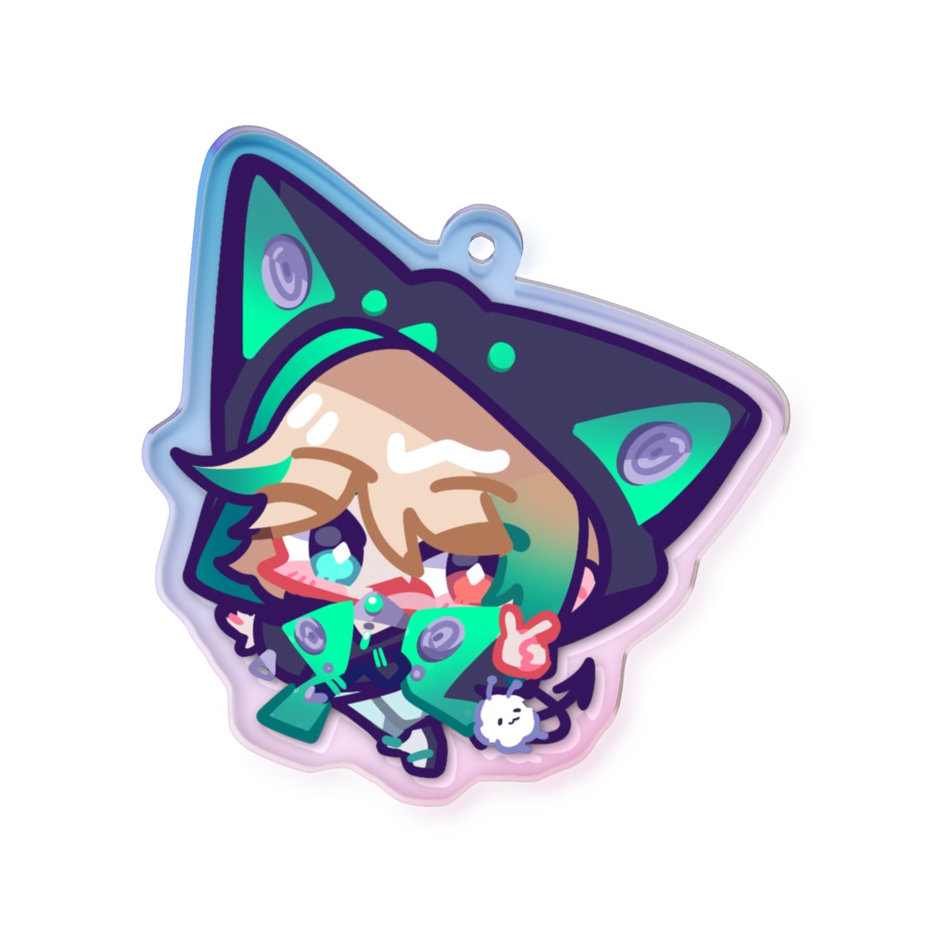 【非公式】Aza/阿萨 Virtuareal オーロラアクリルキーホルダー