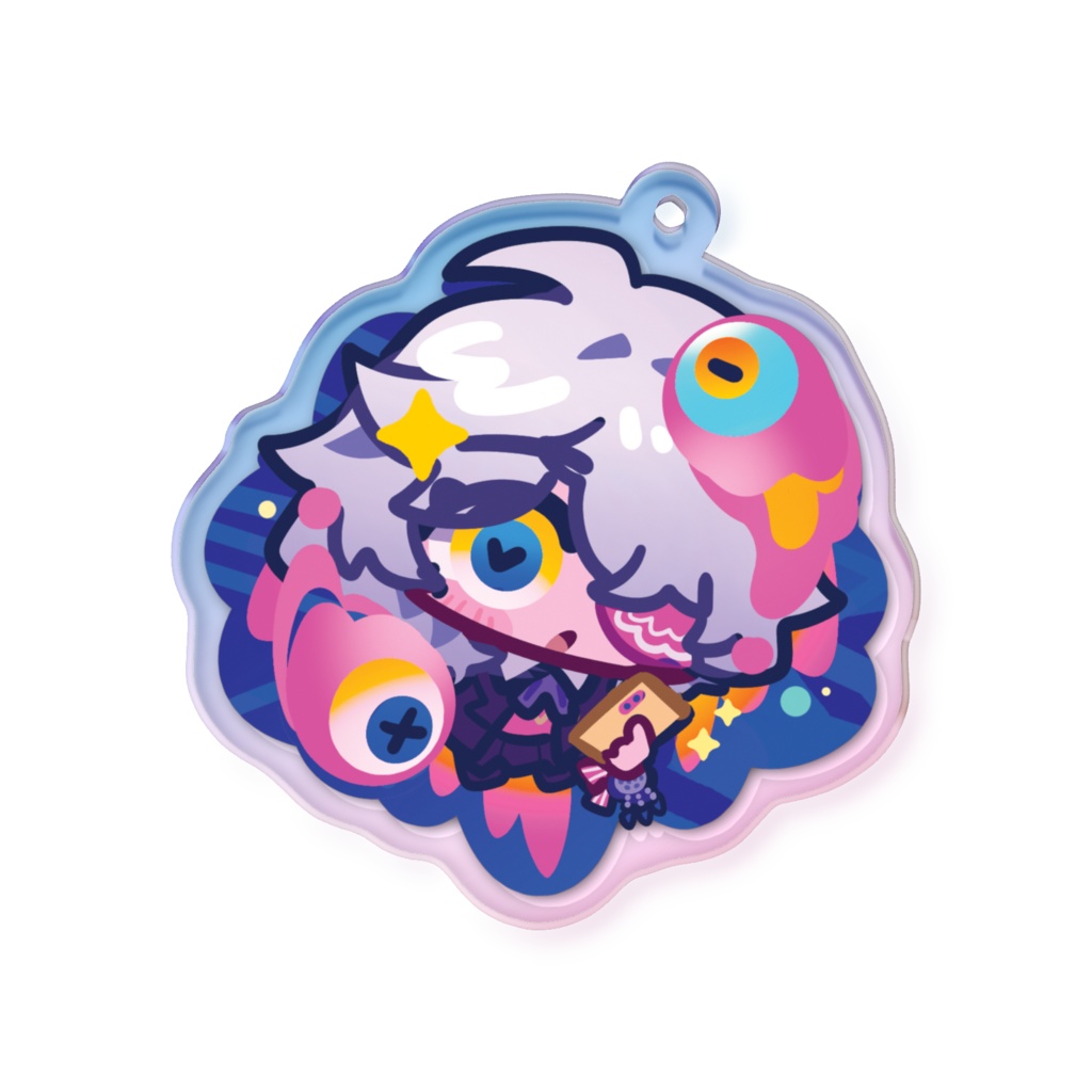 【非公式】 デレム カド モニタリング オーロラアクリルキーホルダー