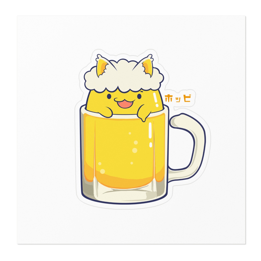 えきたいゆるきゃらホッピのステッカー