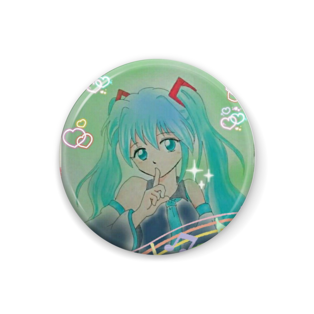 ミクちゃん缶バッジ