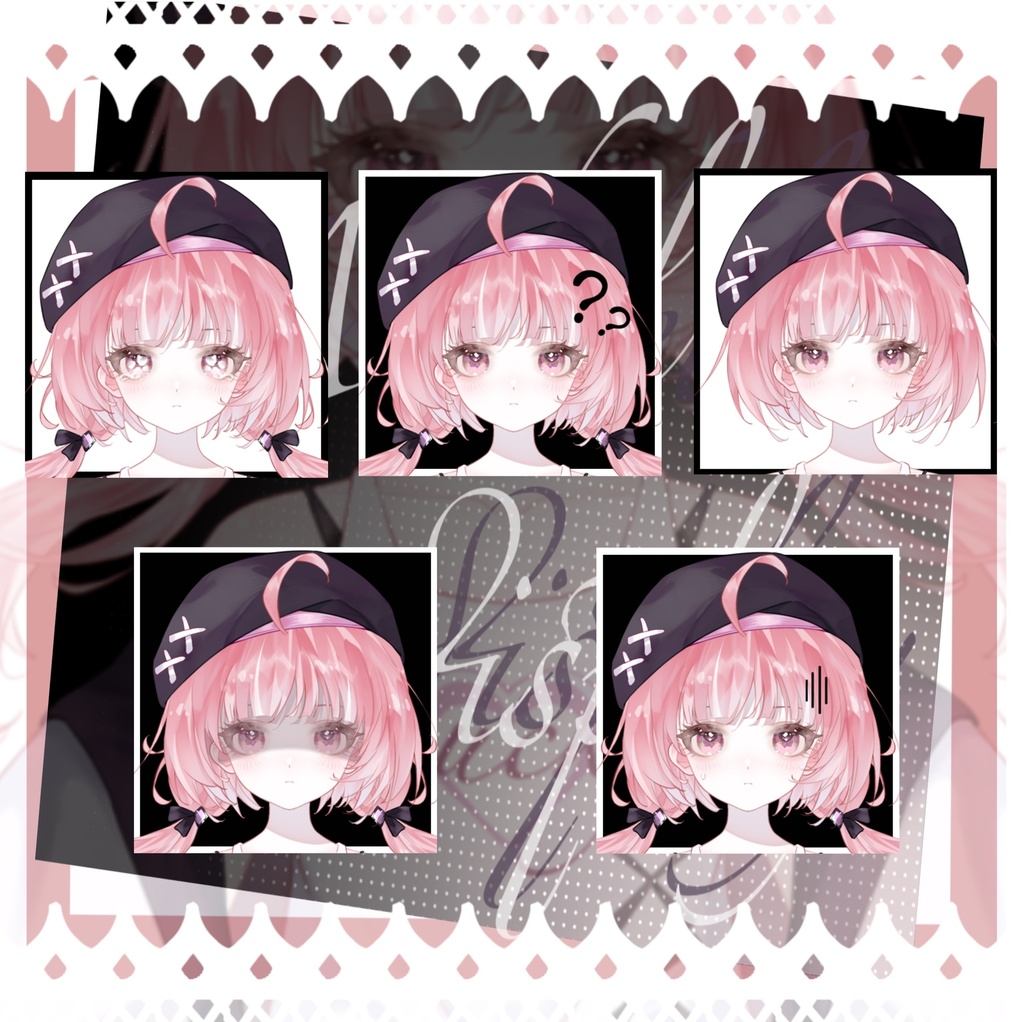 【Live2Dモデル】ピンク系少女【無料試す】【VTS対応】