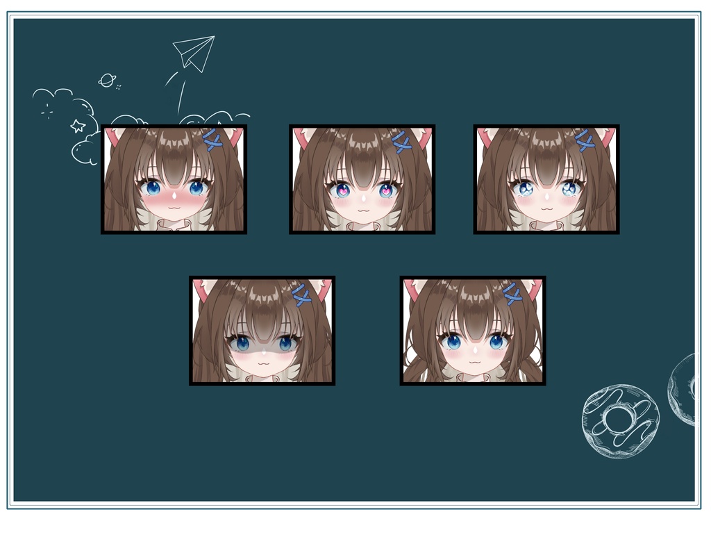 【Live2Dモデル】猫娘ロリとピンク色+栗色【フルバージョンあり】【VTS対応】