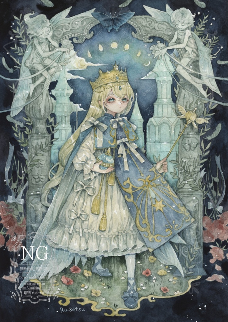 額装原画「戴冠式」