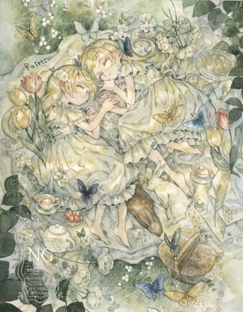 額装原画「ある日」