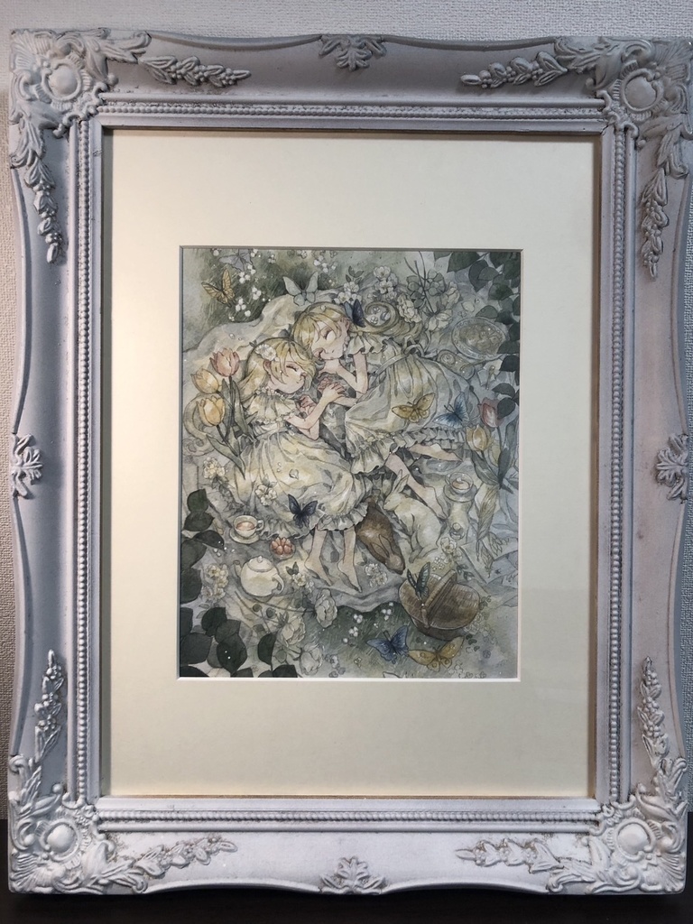 額装原画「ある日」