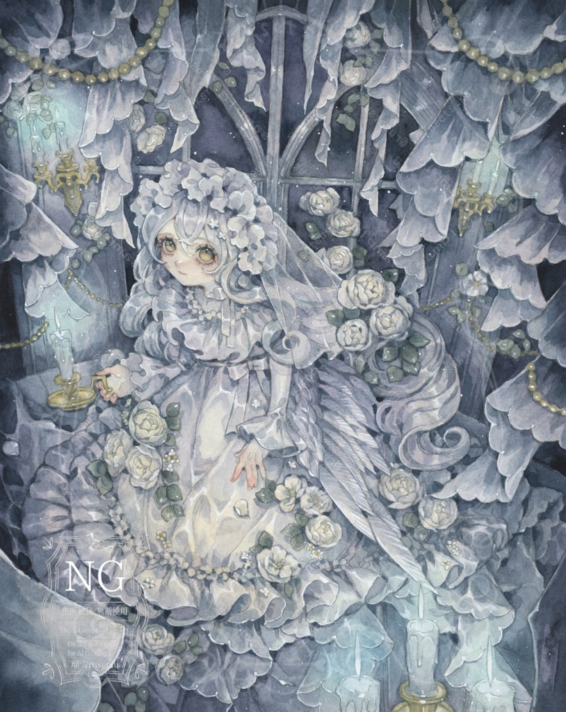 額装原画「天使の幽霊」