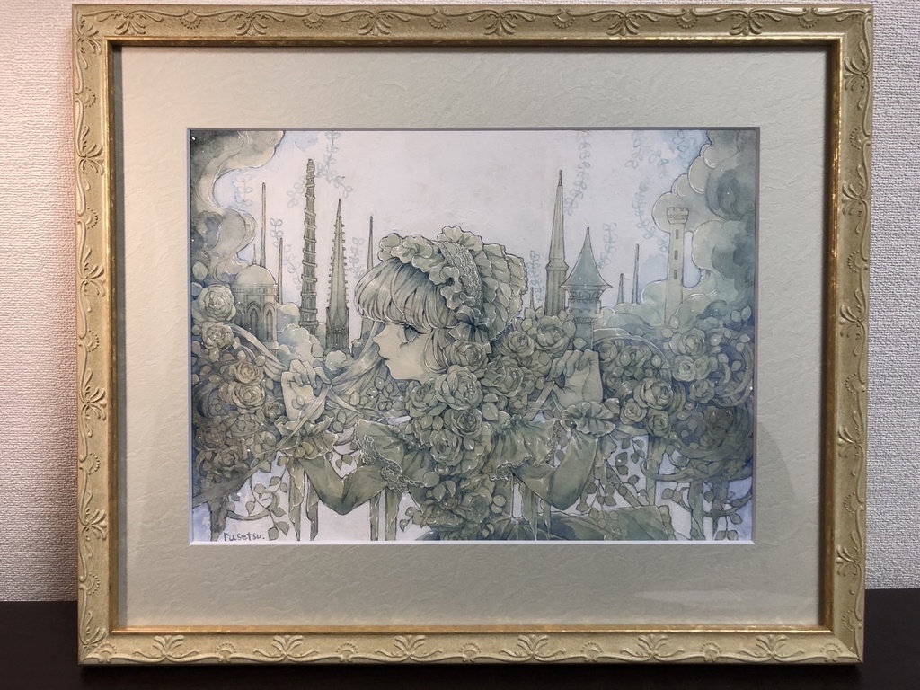 額装原画「石膏の夢」