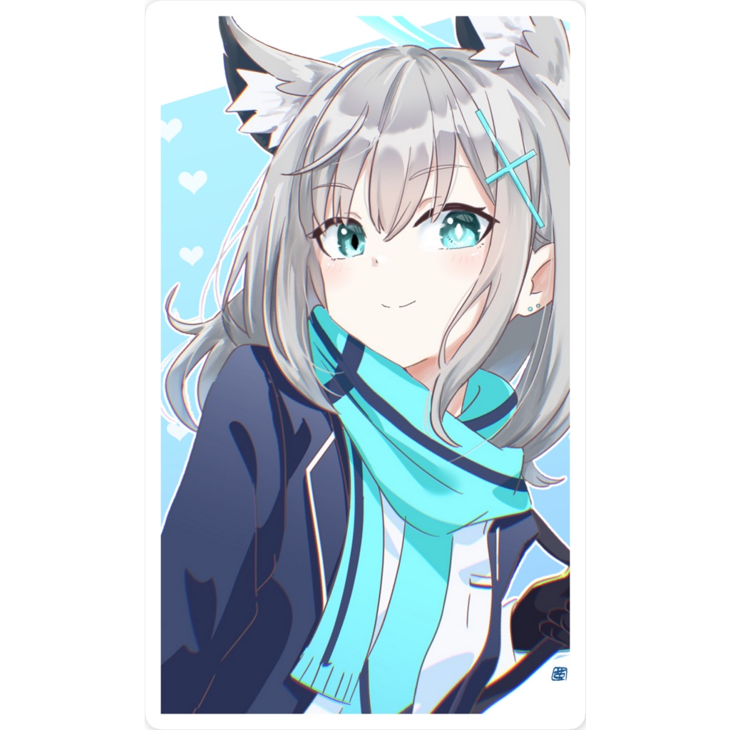 【ブルアカ】シロコスマホステッカー