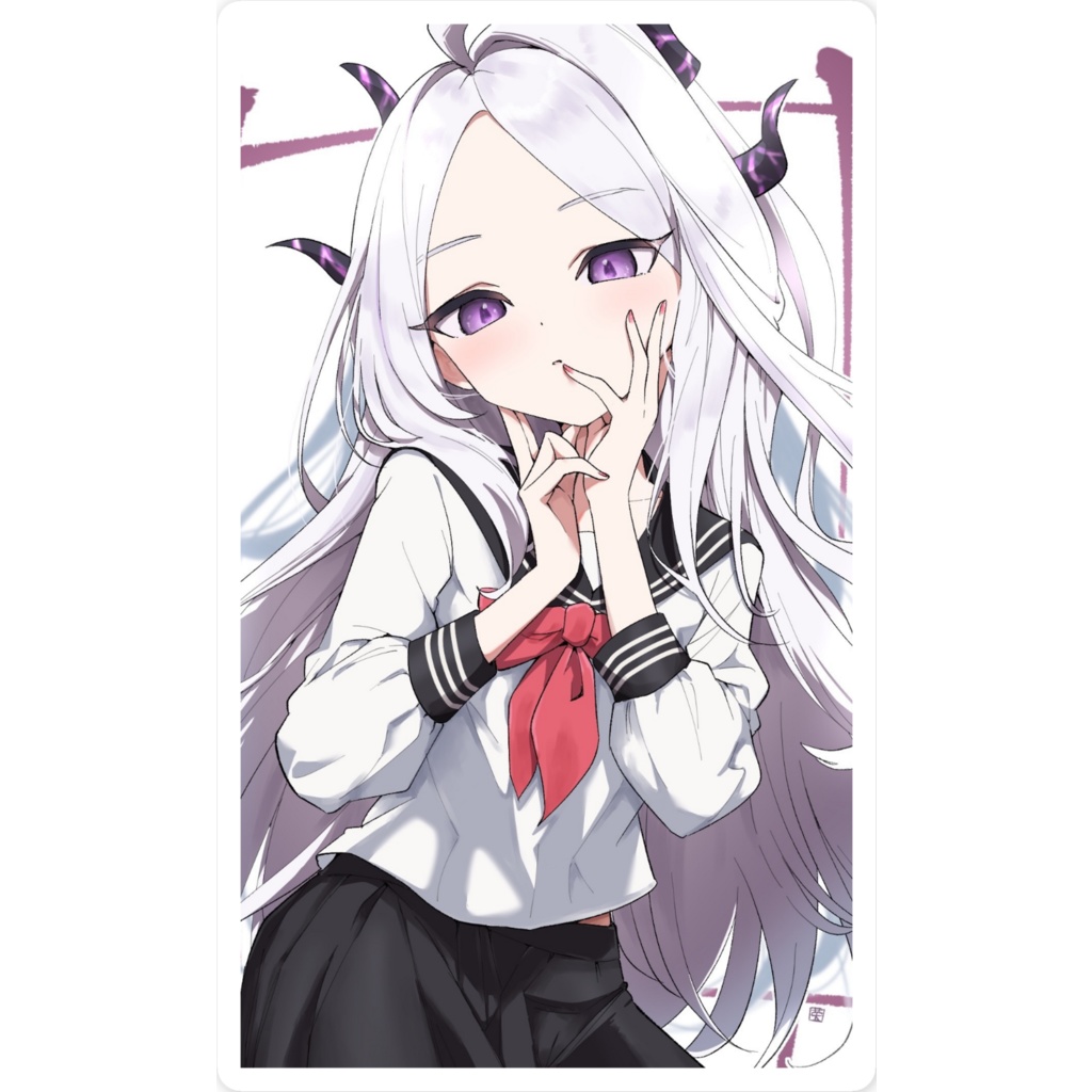 【ブルアカ】 セーラー服ヒナ スマホステッカー