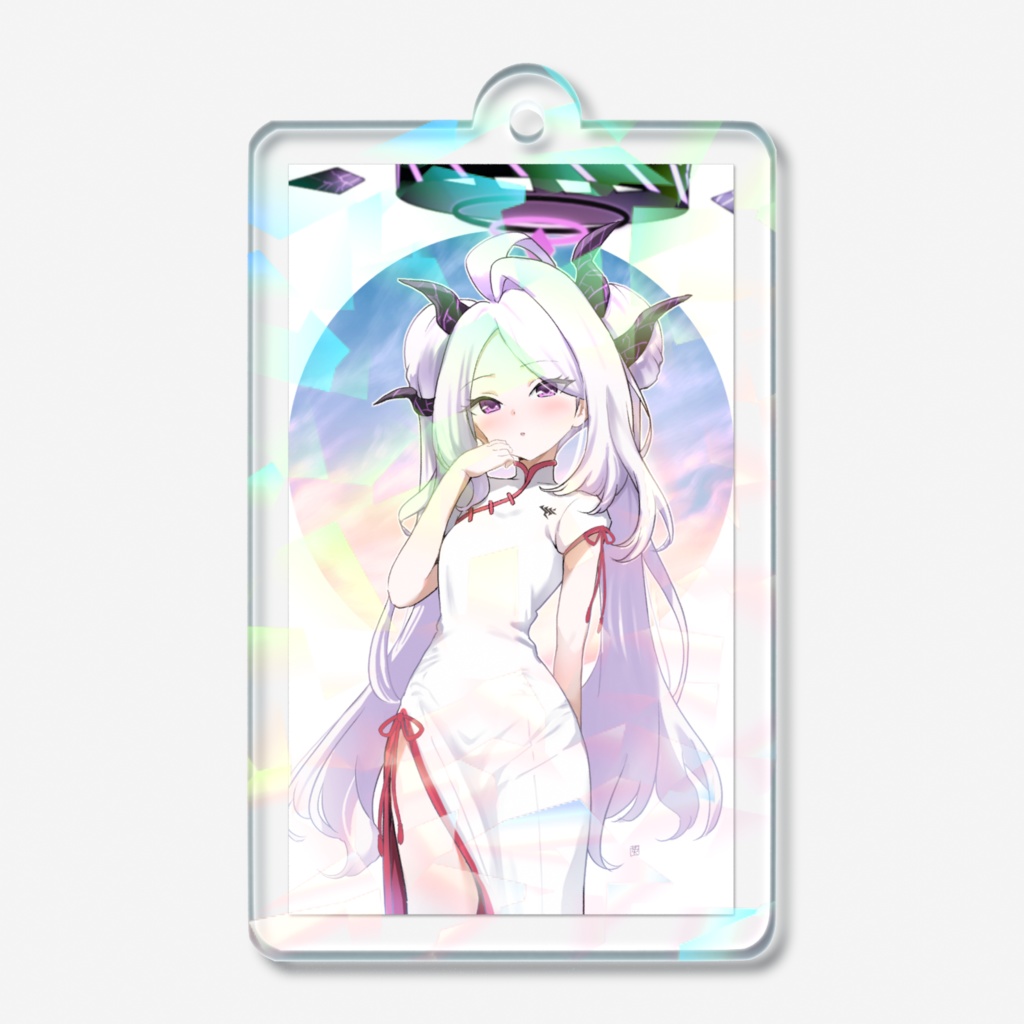 チーパオヒナ　ホログラムアクキー