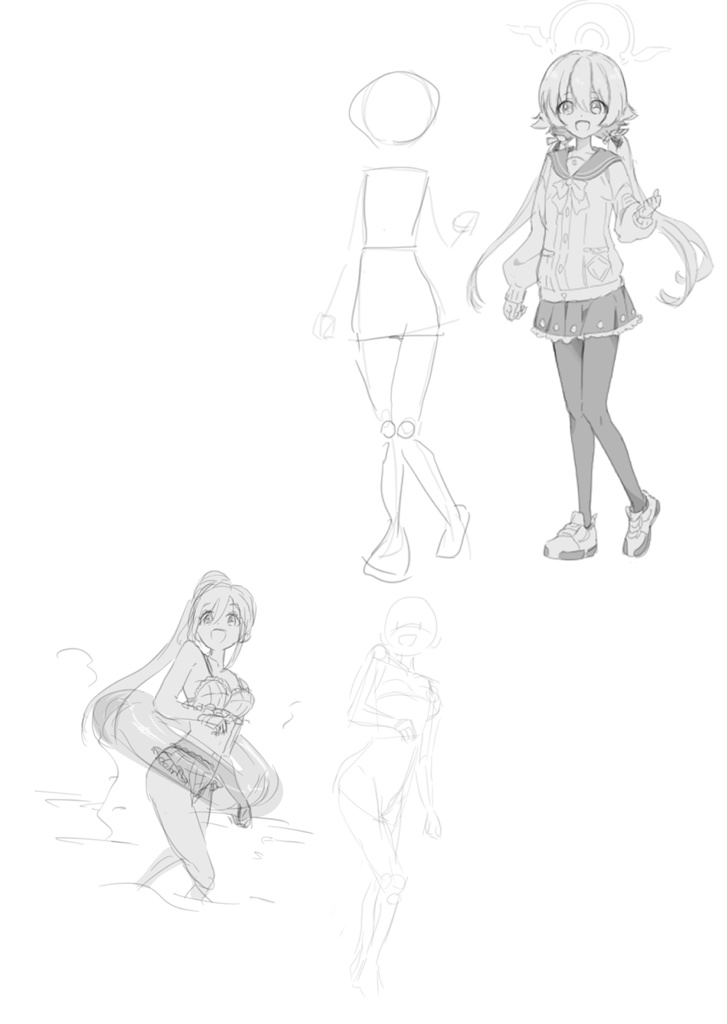 デジタルスケッチ集vol.1 構図・アイデアのヒントに