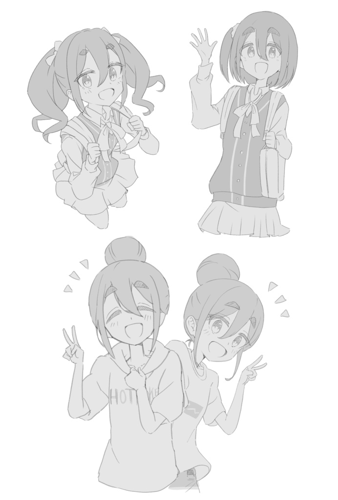 デジタルスケッチ集vol.1 構図・アイデアのヒントに