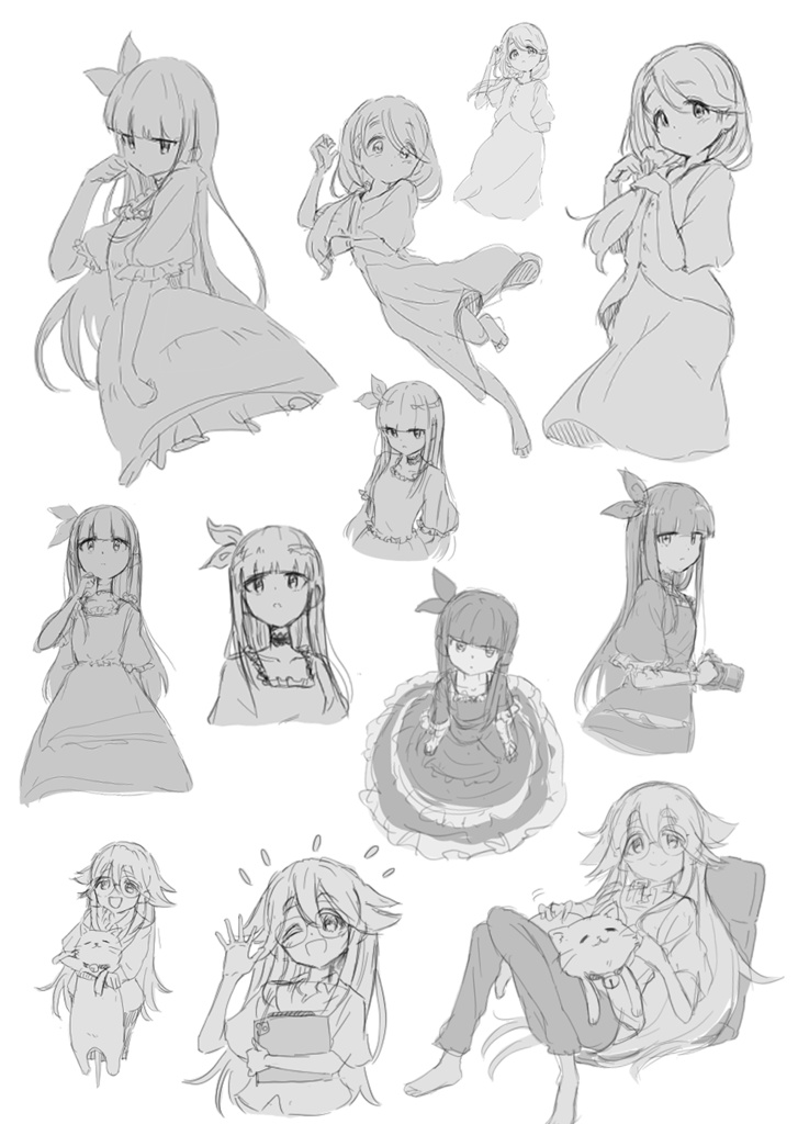 デジタルスケッチ集vol.1 構図・アイデアのヒントに