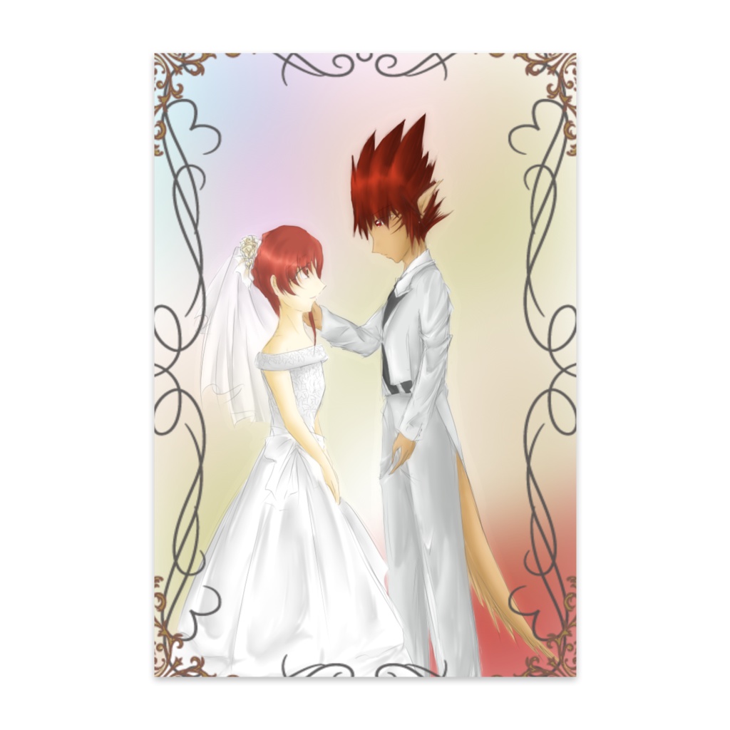 ドルゾ＆ローシャウェディングポストカード