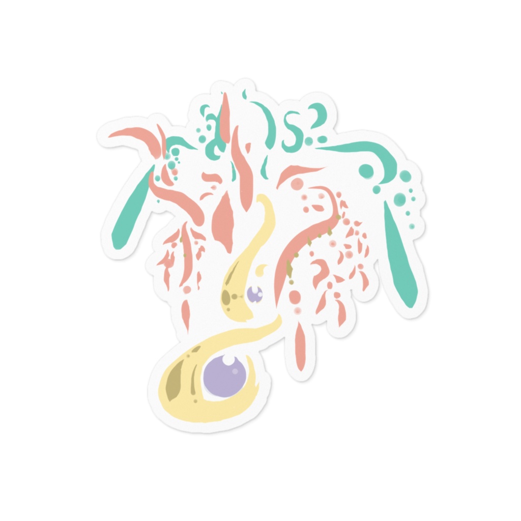 月の呼び声＿新月　ステッカー