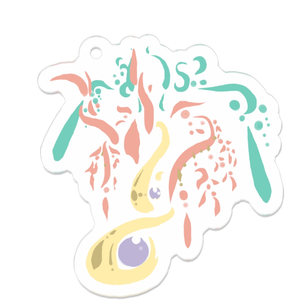 月の呼び声＿新月　アクリルキーホルダー