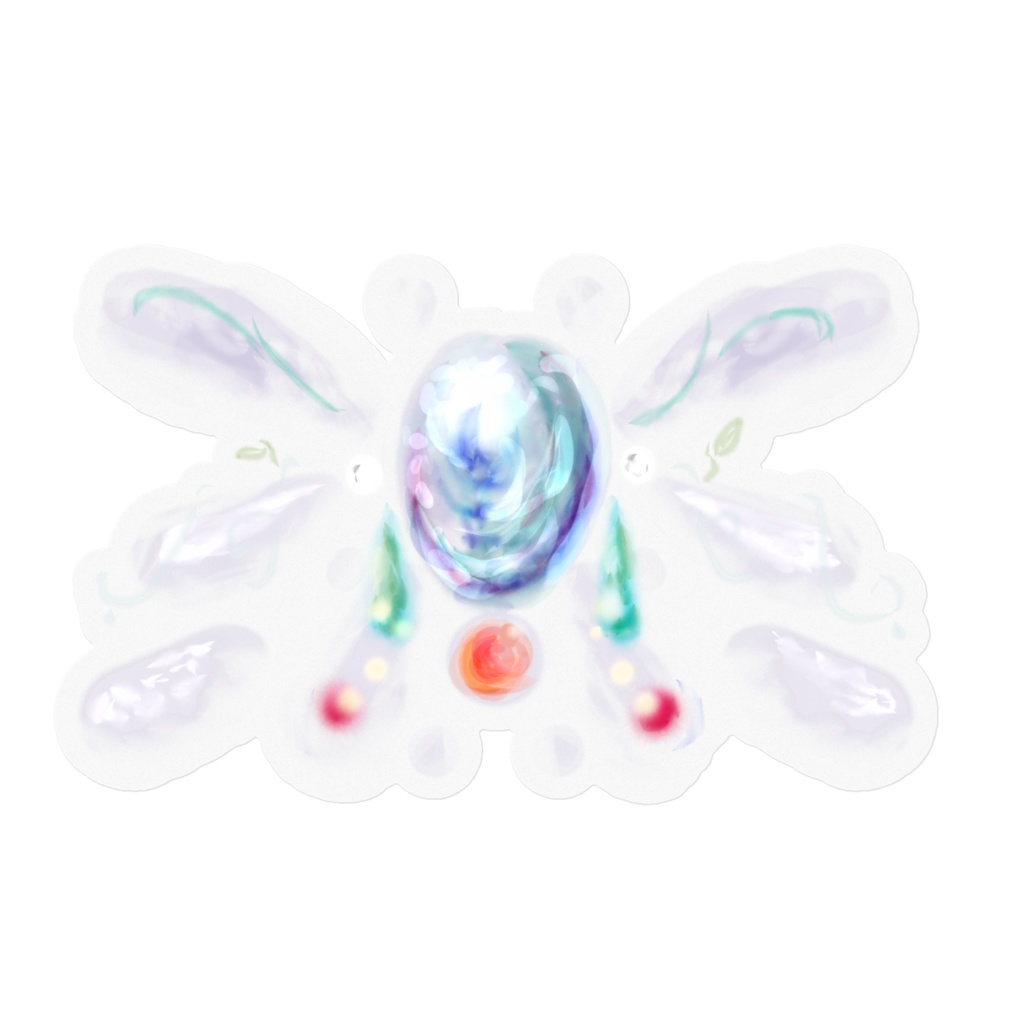 月の呼び声＿三日月　ステッカー