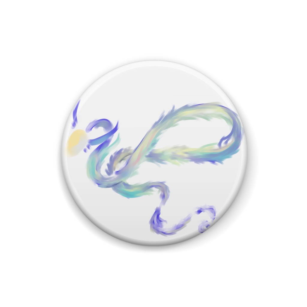 月の呼び声_弓張月 缶バッジ