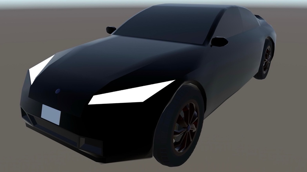 ローポリ スポーツカー 3Dモデル (ゲーム・VR向け)