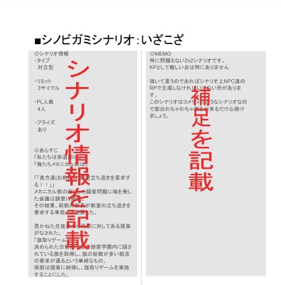 シノビガミシナリオ:いざこざ