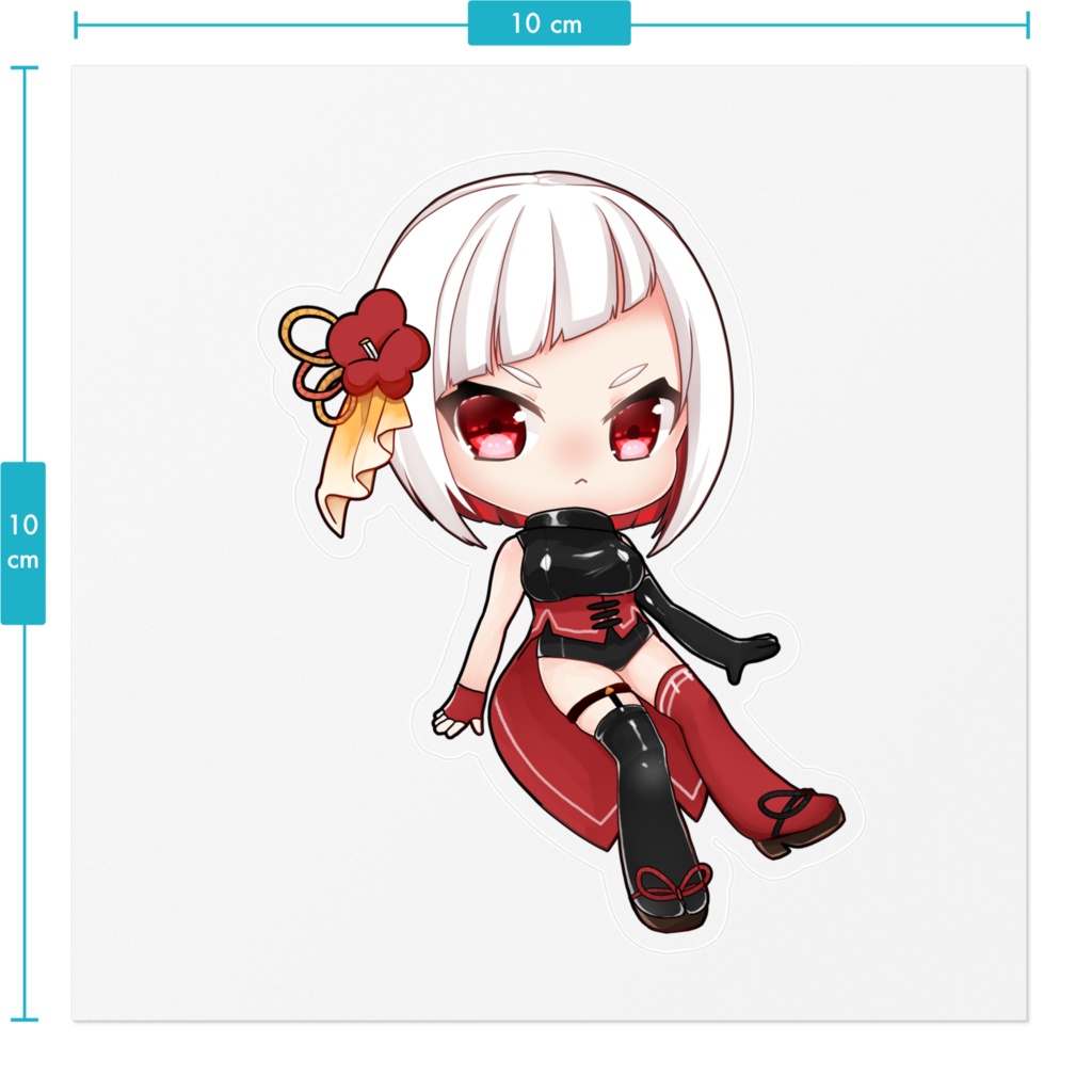 しらかわ由理ちゃんステッカー