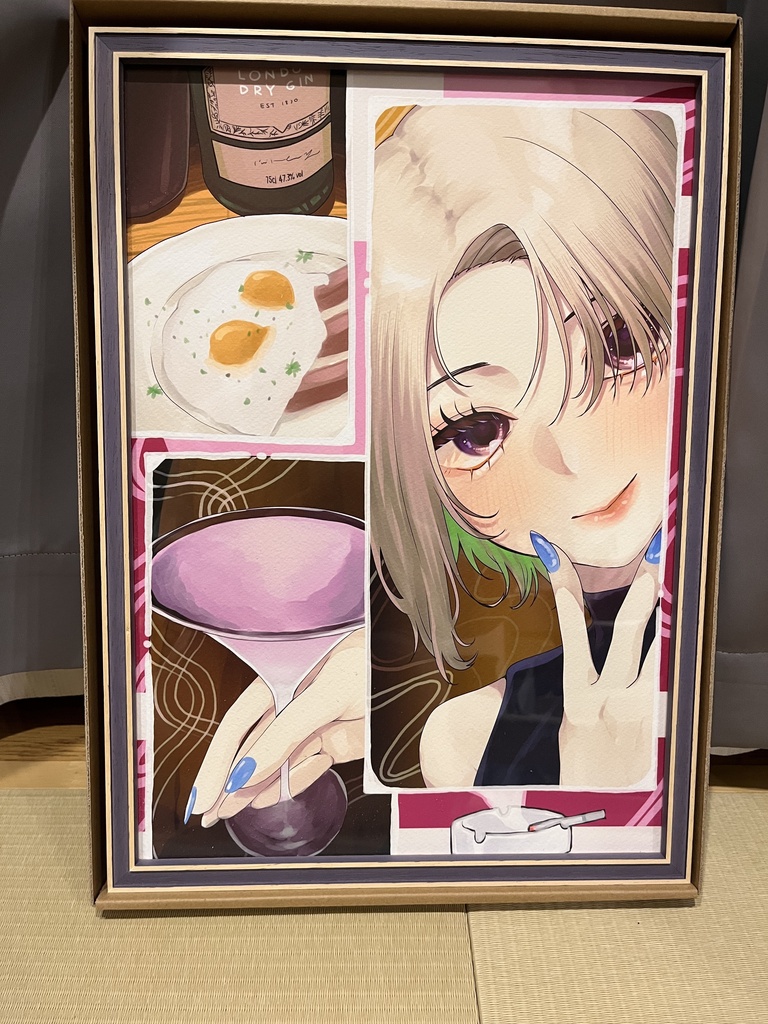 つくばイラストレーター展 2025年度展示品 「BAR&Dining ITSUMURA」