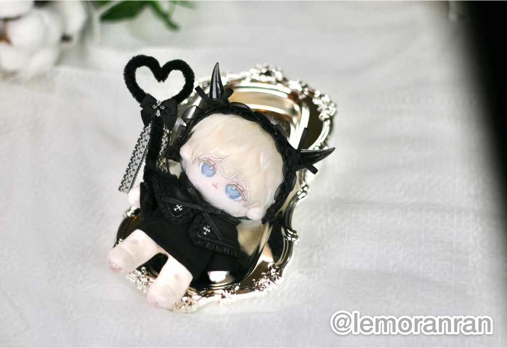 【10cmぬい用】Little Devil|小悪魔ヘッドドレス・つけ襟・ステッキ