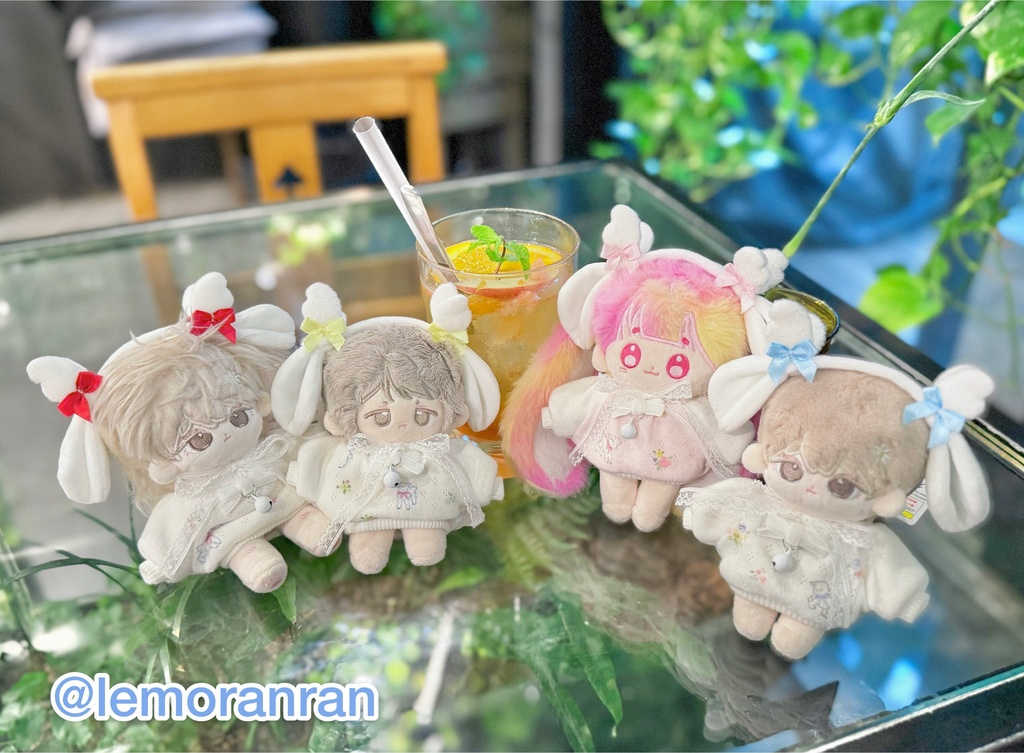【10cmぬい用】Petit Angel Lamb|ひつじ耳ヘッドドレス&トレーナーセット