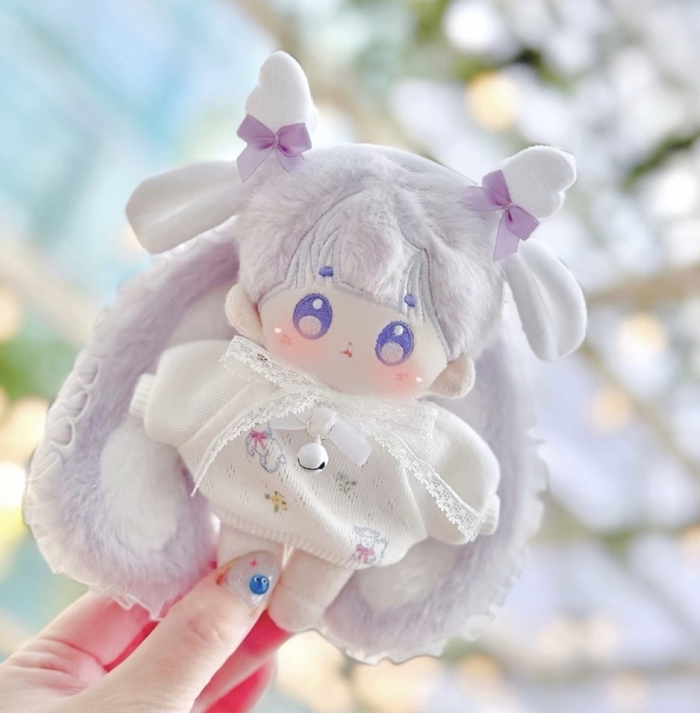 【10cmぬい用】Petit Angel Lamb|ひつじ耳ヘッドドレス&トレーナーセット