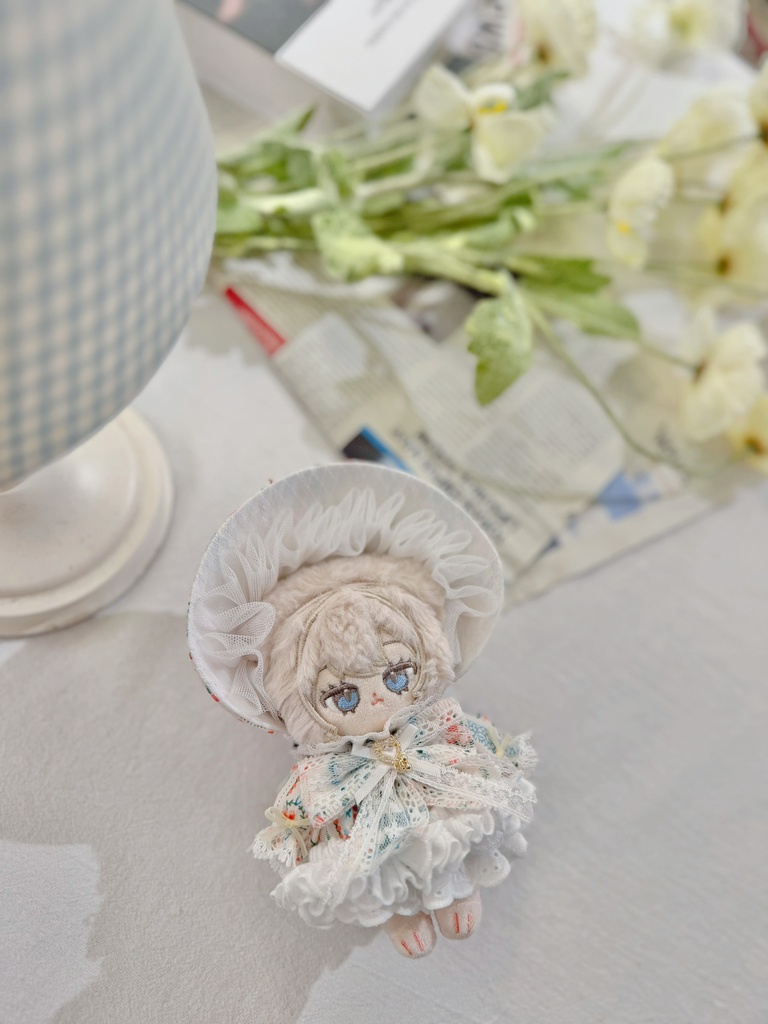 【10cm】シュガーメレンゲ|ドレス&ボンネットセット