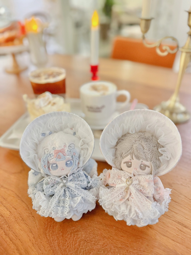 【10cm】シュガーメレンゲ｜ドレス＆ボンネットセット
