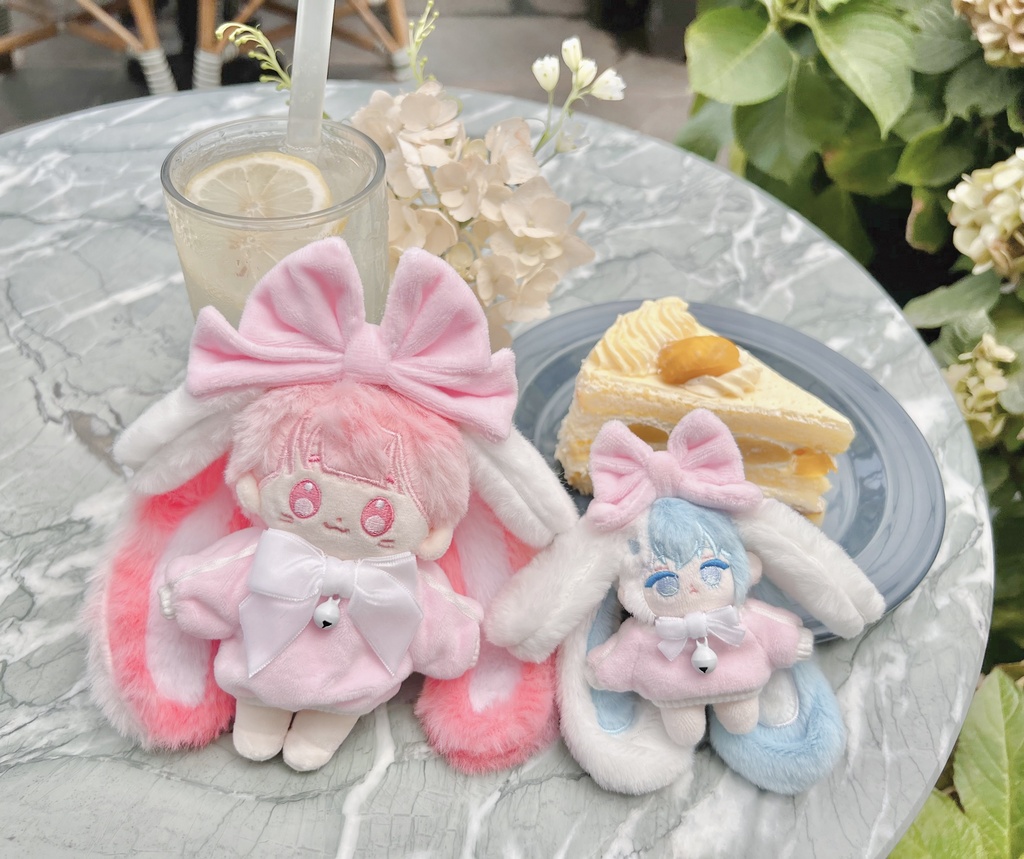 【10cmぬい服】Track Bunny(トラックバニー)🐰 うさ耳スウェットセット