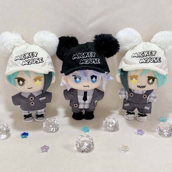 【ぬい服】10cmマスコット用 ストライプ×チェックセット