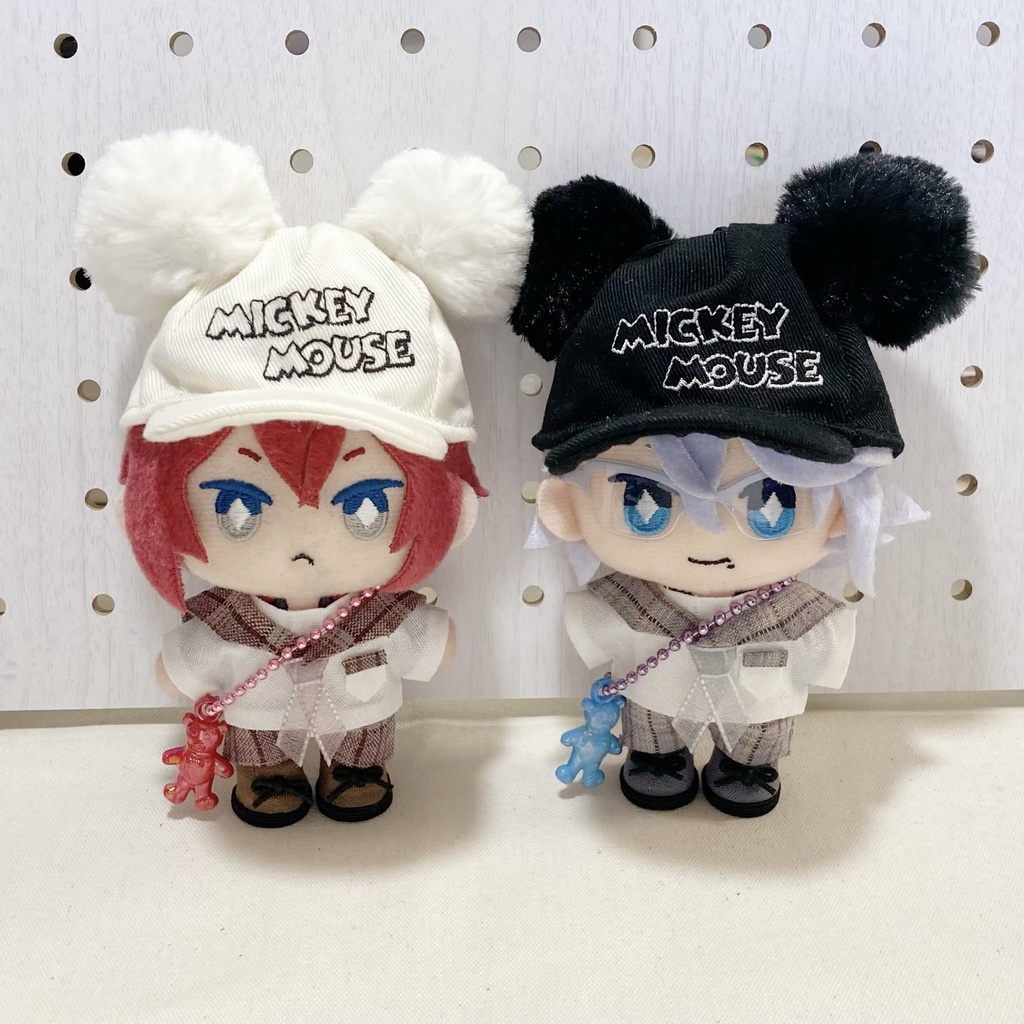 【ぬい服】10cmマスコット用 セーラーチェックコーデセット(ノーマルチェック)