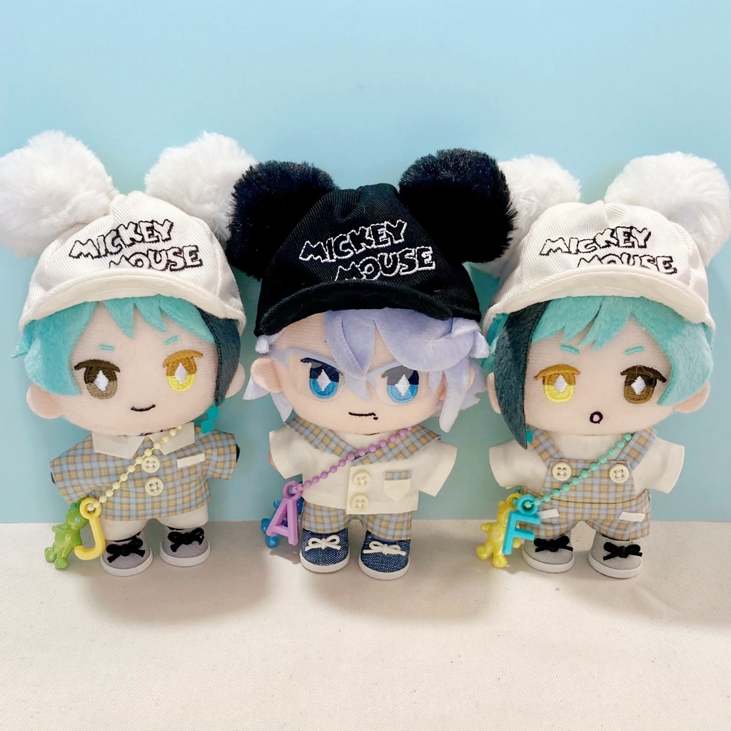 【ぬい服】10cmマスコット用 タータンチェックセット(イエローチェック)