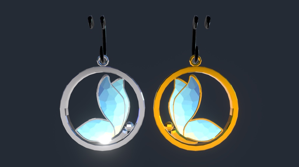 Butterfly Earrings Flat