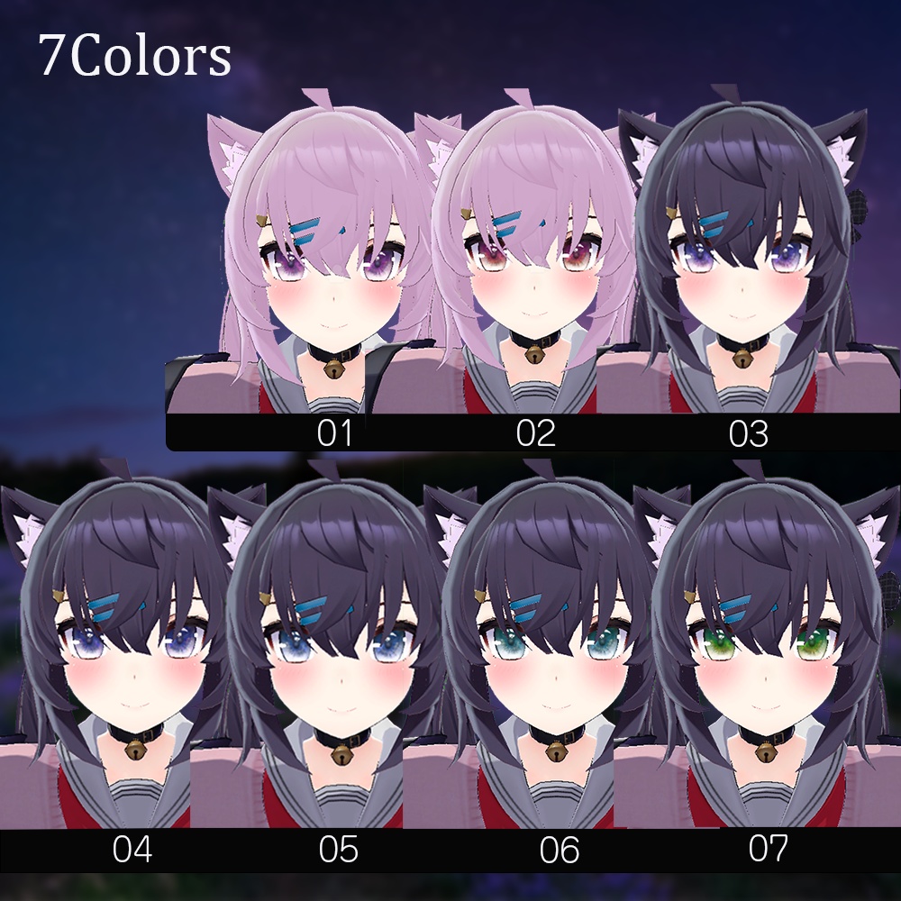 【セフィラ】アイテクスチャ-Flower|エミッションマスク入り