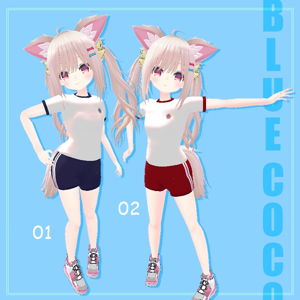【ファルリア対応】いつもの体操着【vrchat想定】